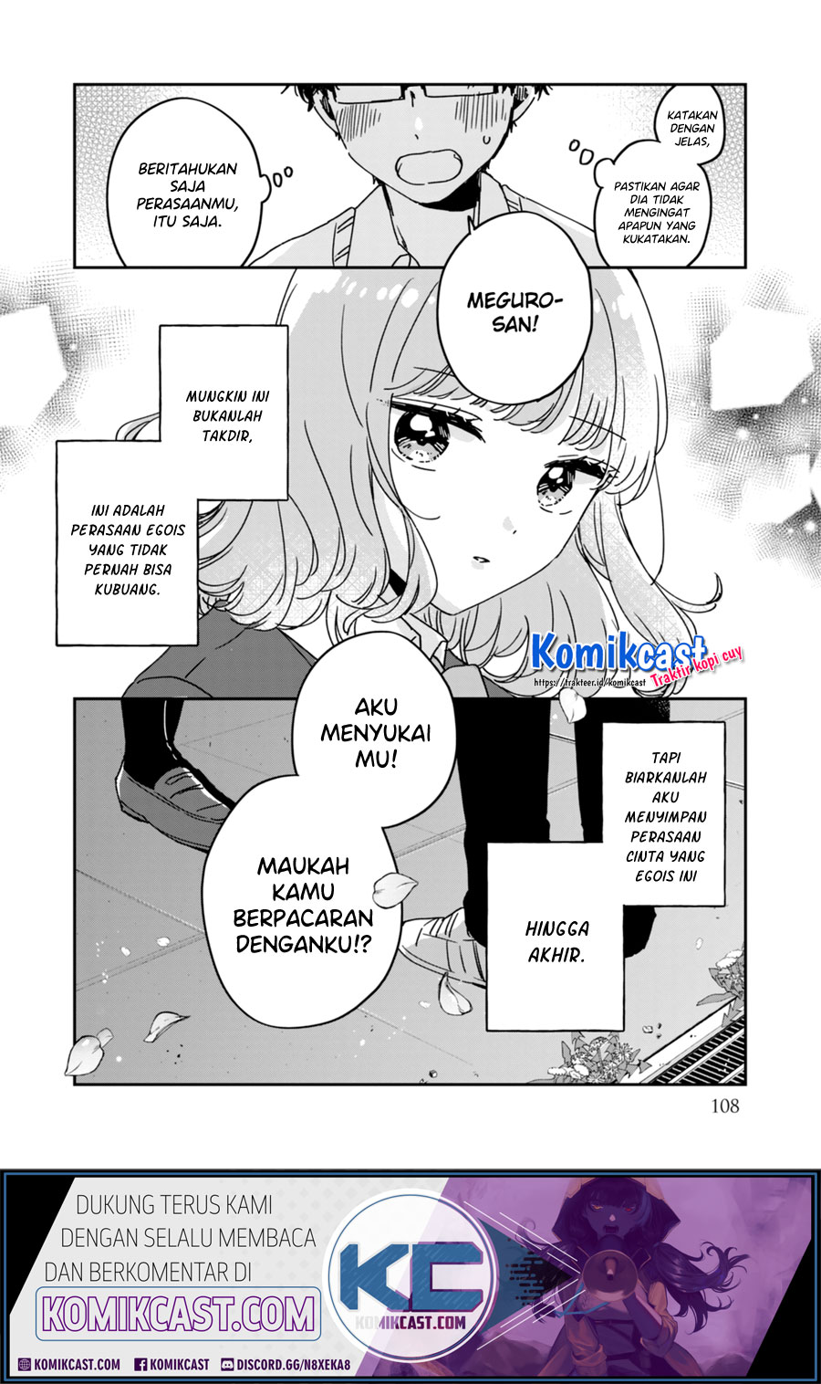 It’s Not Meguro-san’s First Time Chapter 51.1 Bahasa Indonesia